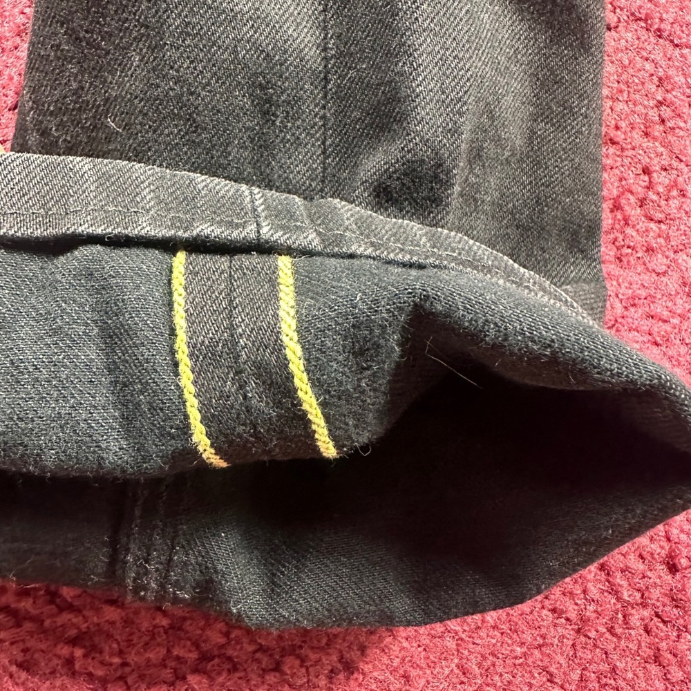 Rag & Bone Jeans Mens fit 32x29 Black Button Fly‎ raw selvedge jeans - Picture 8 of 9